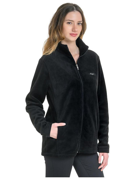 Damen Sweatshirtjacke Schwarz
