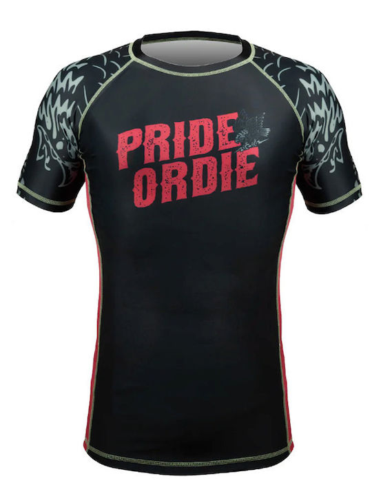 PrideOrDie Short Sleeve Shirt POD263 for Jiu-Jitsu Black