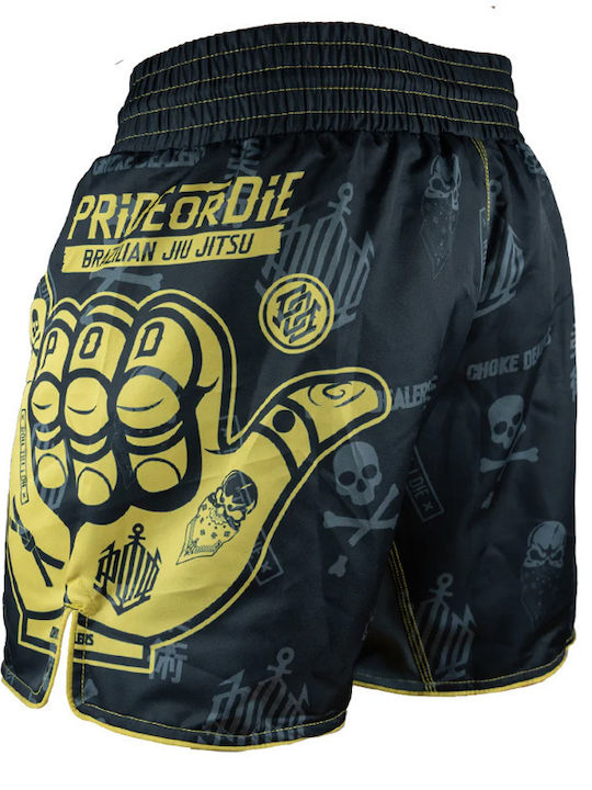 PrideOrDie POD256 MMA Shorts Black