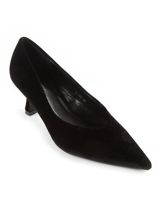 Fshoes Pointed Toe Black Medium Heels