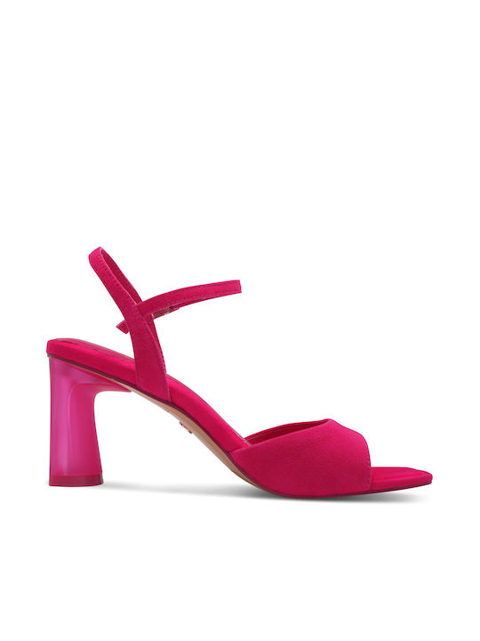 Tamaris Leather Women's Sandals Fuchsia