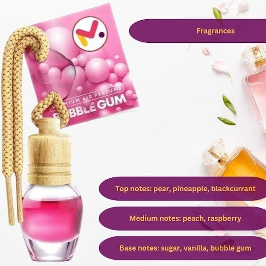 Lichid Aromatic Suspendata Mașină Guma de mestecat / Negru 8ml 150gr 1buc