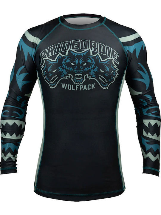 PrideOrDie Long Sleeve Shirt POD265 for Jiu-Jitsu Black