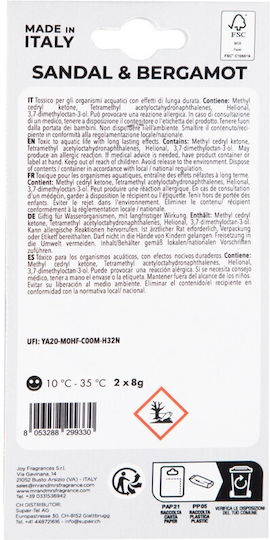 Σετ 2 Ανταλλακτικά Sandal & Bergamot Mio Αρωματικό Αυτοκινήτου Mr&mrs Fragrance