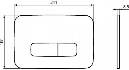 Ideal Standard Prosys Oleas M3 Flush Plate Dual Flush