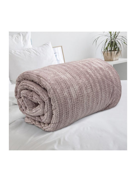 Lino Home Bettbezug Großes Doppelbett 220x240cm Stacy Lilac 800 GSMGsm