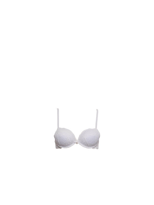 Lormar Super Push Up Bra White