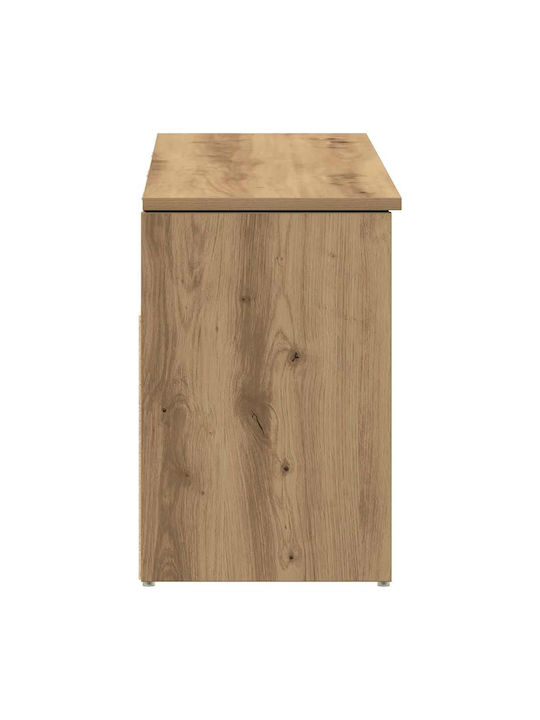 Мебел За Антре с Шкаф За Обувки Кафяв 102x30.5x45см