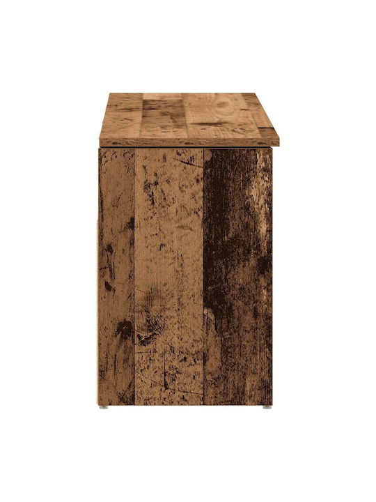 Мебел за антре с Шкаф за Обувки Кафяв 102x30.5x45см