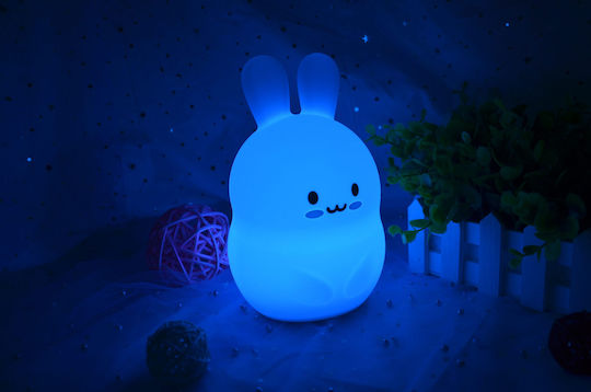 FreeOn Lămpi De Veghe Pentru Copii Led Bear Usb Alb Cu Iluminare Rgb