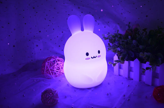 FreeOn Lămpi De Veghe Pentru Copii Led Bear Usb Alb Cu Iluminare Rgb