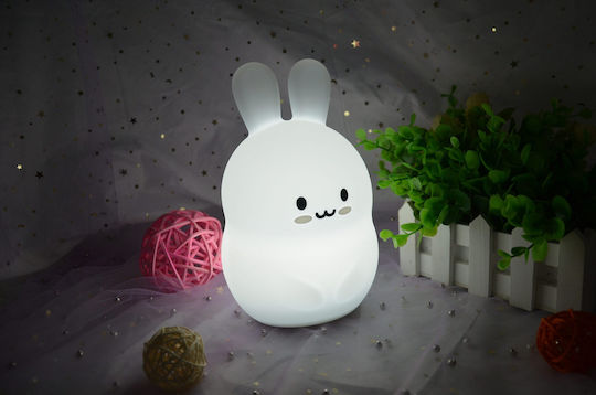 FreeOn Lămpi De Veghe Pentru Copii Led Bear Usb Alb Cu Iluminare Rgb
