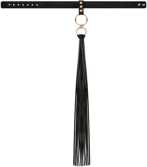 Rosy Gold Collar Flogger Black