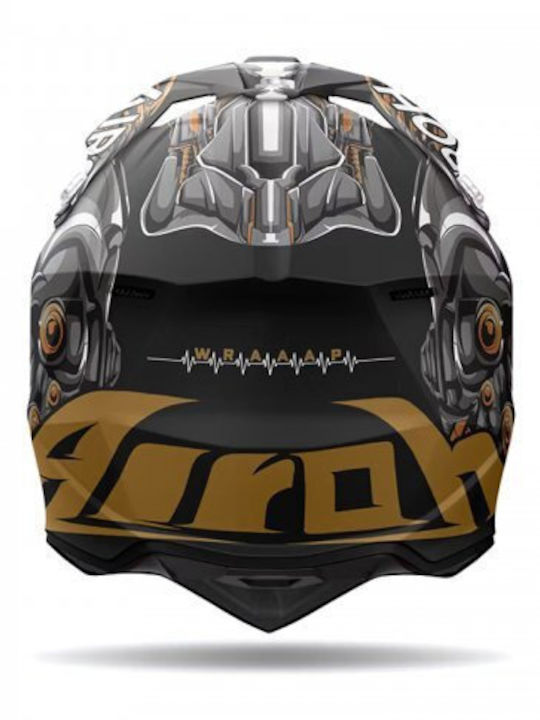 Airoh Wraaap Cyborg matt Motorradhelm Motocross ECE 22.06 1260gr
