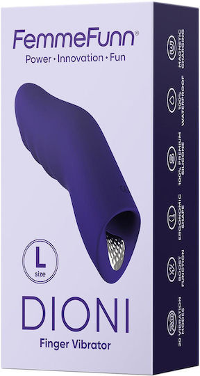 FemmeFunn Dioni Large Vibrator Finger mit Fernbedienung Lila