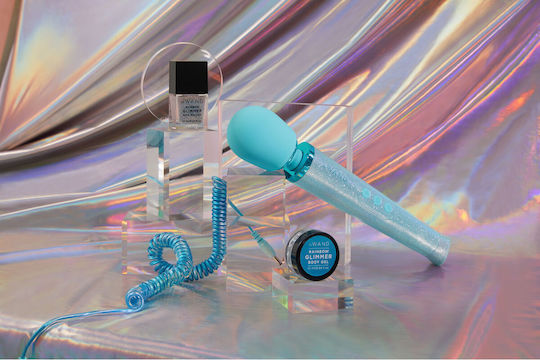 Le Wand All That Glimmers Vibrator Massage 25.4cm Blue