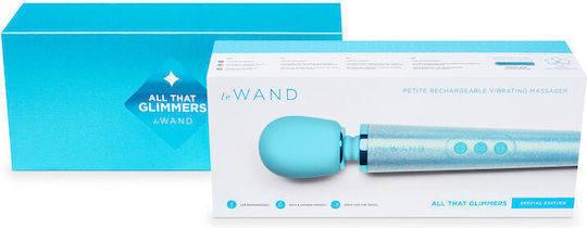 Le Wand All That Glimmers Vibrator Massage 25.4cm Blue
