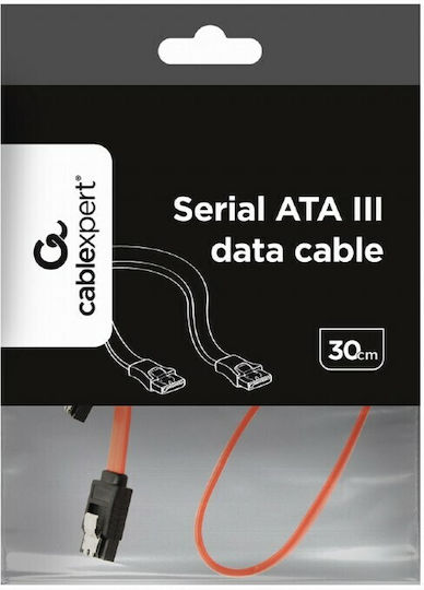 Gembird 7-Pin SATA III to 7-Pin SATA III Cable 30cm Red (CC-SATAM-DATA-0.3M)