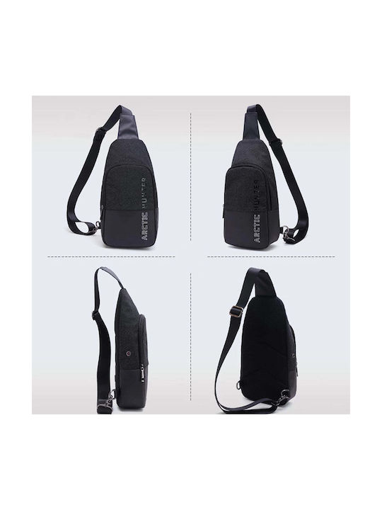 Arctic Hunter Herrentasche Sling Schwarz