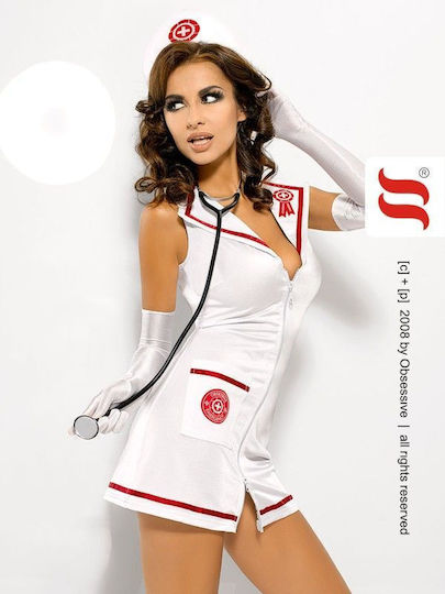Obsessive Emergency Dress with Stethoscope Sexy Στολή Νοσοκόμα