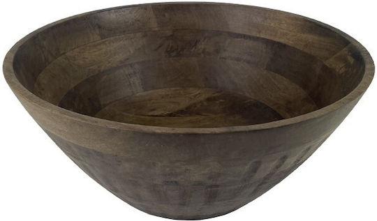 Nakaro Wood Салатна купа Дърво Кафяв 35x35x15см 1бр