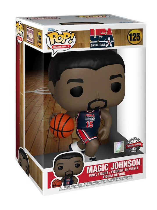 Funko Pop! Basketball: NBA - Magic Johnson (Navy Jersey) 125 Supersized 10"​ (25cm) Special Edition