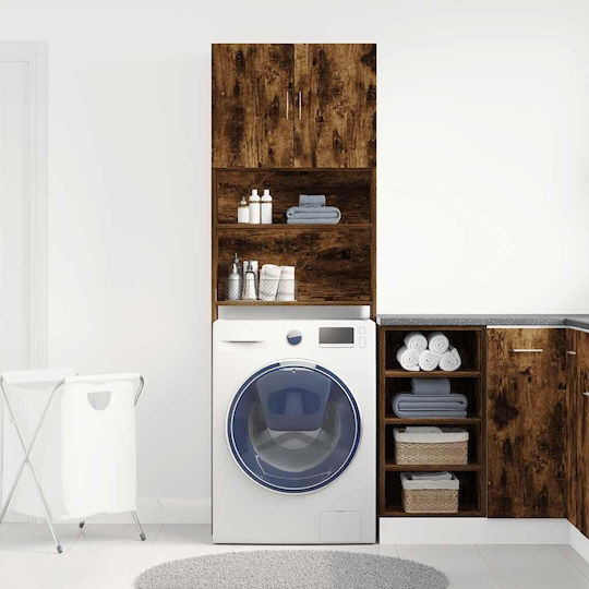 vidaXL Coloană pentru baie pentru pardoseală pentru Mobilier pentru baie M64xB24xÎnălțime 190cm Nuanță de lemn
