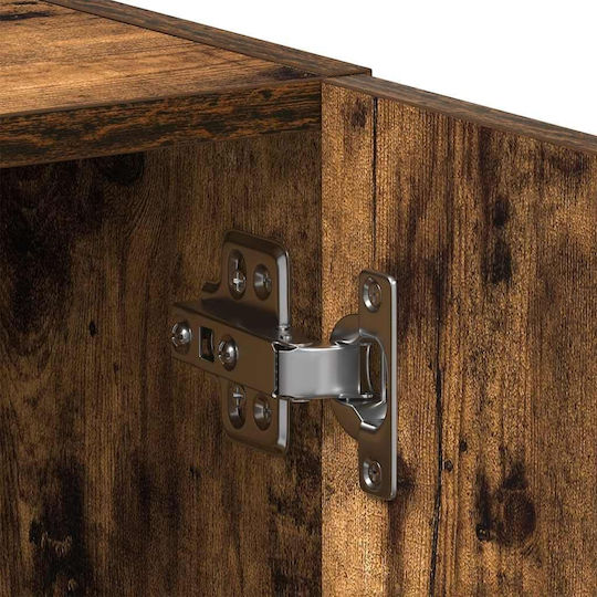 vidaXL Coloană pentru baie pentru pardoseală pentru Mobilier pentru baie M64xB24xÎnălțime 190cm Nuanță de lemn