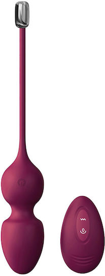 Dorcel Ασύρματες Κολπικές Μπάλες με Δόνηση Remote Controlled Silicone Vibrating Kegel Balls Purple