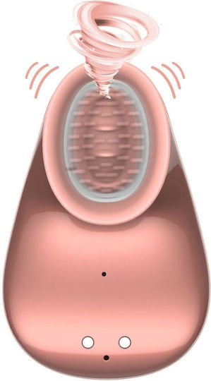 Shots Twitch Hands Free Suction & Vibration Toy Rose Gold
