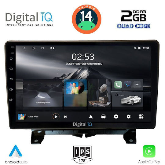 Digital IQ Ηχοσύστημα Αυτοκινήτου για Land Rover Discovery / Range Rover Sport 2004-2009 (Bluetooth/USB/AUX/WiFi/GPS/Apple-Carplay/Android-Auto) με Οθόνη Αφής 9"