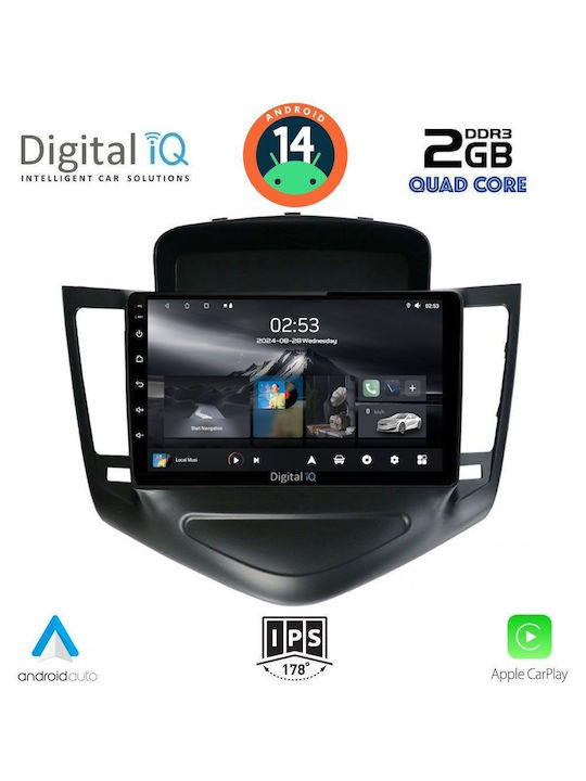 Digital IQ Ηχοσύστημα Αυτοκινήτου για Chevrolet Cruze 2008-2012 (Bluetooth/USB/AUX/WiFi/GPS/Apple-Carplay/Android-Auto) με Οθόνη Αφής 9"