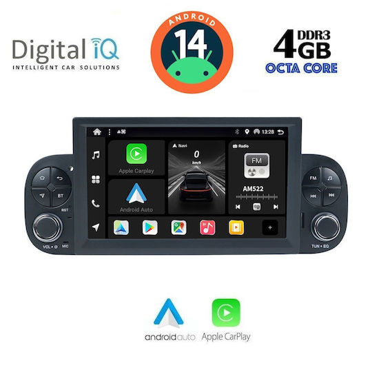 Digital IQ Ηχοσύστημα Αυτοκινήτου για Fiat Panda 2012-2021 (Bluetooth/USB/AUX/WiFi/GPS/Apple-Carplay/Android-Auto) με Οθόνη Αφής 7"