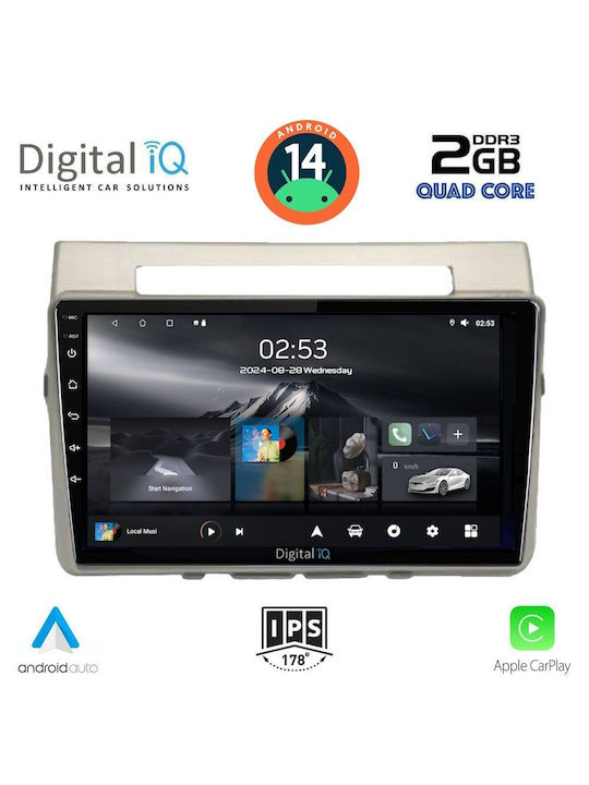 Digital IQ Car Audio System for Toyota Corolla Verso 2004-2009 (Bluetooth/USB/AUX/WiFi/GPS/Apple-Carplay/Android-Auto) with Touch Screen 9"