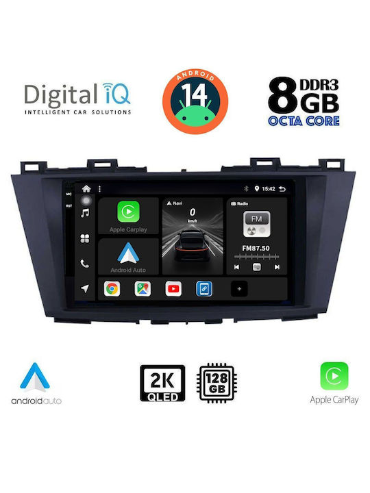 Digital IQ Car Audio System for Mazda 5 2011 (Bluetooth/USB/AUX/WiFi/GPS/Apple-Carplay/Android-Auto) with Touch Screen 9"