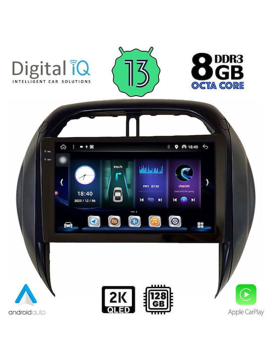 Digital IQ Car Audio System for Toyota RAV 4 2000-2006 with Clima (Bluetooth/USB/AUX/WiFi/GPS/Apple-Carplay/Android-Auto) with Touch Screen 9"