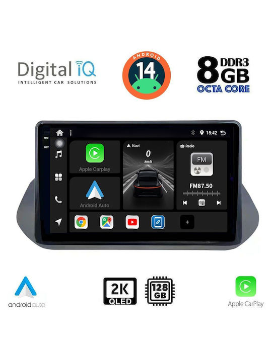 Digital IQ Ηχοσύστημα Αυτοκινήτου για Nissan Qashqai 2021 (Bluetooth/USB/AUX/WiFi/GPS/Apple-Carplay/Android-Auto) με Οθόνη Αφής 10"