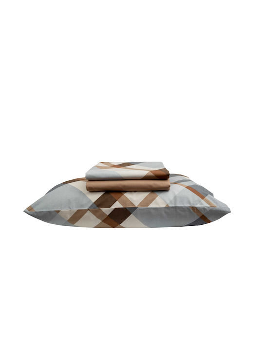 Epavlis Homeware Σετ Πάπλωμα Μονό 160x240εκ. 0605 Γαλάζιο 2τμχ