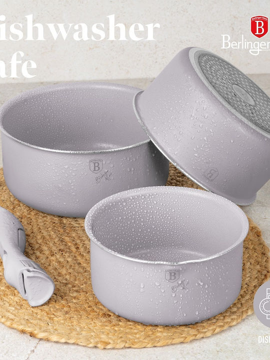 Berlinger Haus Taupe Collection Kochgeschirr-Set aus Aluminiumguss mit Stein-Innenbeschichtung 5-tlg