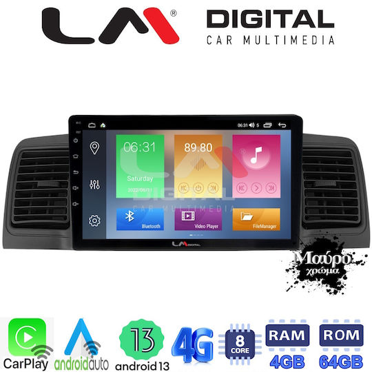 LM Digital Ηχοσύστημα Αυτοκινήτου για Toyota Corolla 2000-2007 (Bluetooth/USB/WiFi/GPS/Apple-Carplay/Android-Auto) με Οθόνη Αφής 9"