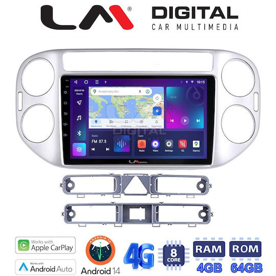 LM Digital Car Audio System for Volkswagen Tiguan / Golf Plus 2007-2016 (Bluetooth/USB/WiFi/GPS/Apple-Carplay/Android-Auto) with Touch Screen 9"