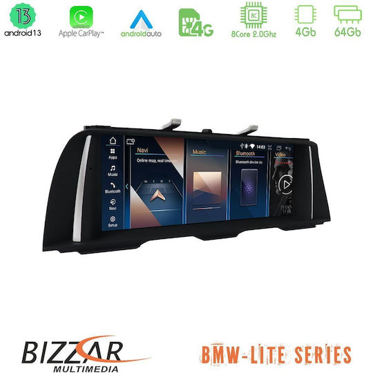 Bizzar Ηχοσύστημα Αυτοκινήτου για BMW Σειρά 5 2022-2023 (Bluetooth/USB/AUX/WiFi/GPS/Apple-Carplay/Android-Auto/CD) με Οθόνη Αφής 5"
