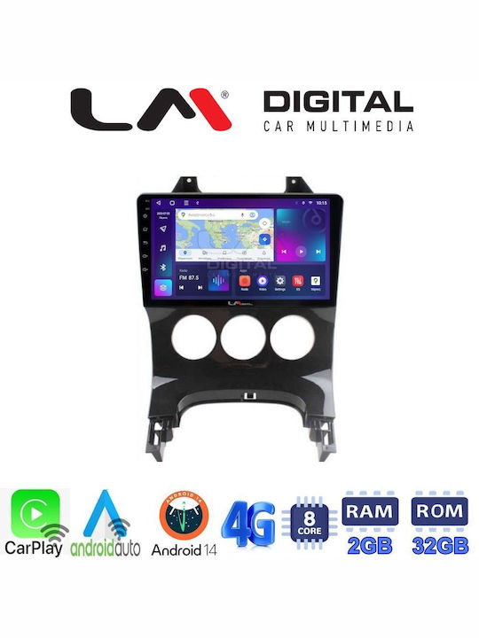 LM Digital Автомобилна Аудио Система с A/C (Блутут/USB/WiFi/GPS/Apple-Carplay/Android-Auto) с Екран 9"