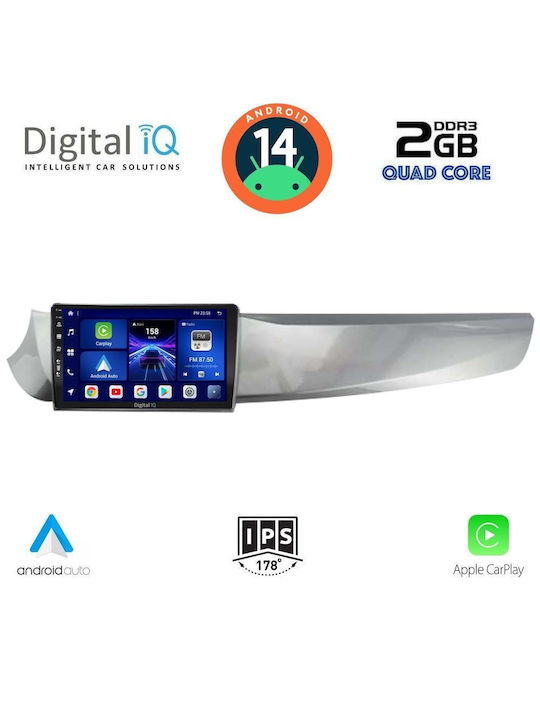 Digital IQ Sistem Audio Auto pentru Alfa Romeo Giulietta 2010-2014 (Bluetooth/USB/AUX/WiFi/GPS/Apple-Carplay/Android-Auto) cu Ecran Tactil 9"
