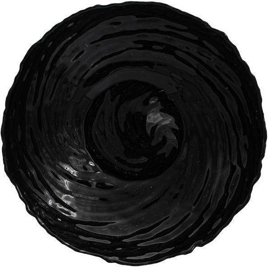 Fylliana Fl25 Dekorative Platte Rund Glas Schwarz 1Stück 25x25x5cm Fylliana Fl25 Dekorative Platte Rund Glas Schwarz 1Stück 25x25x5cm