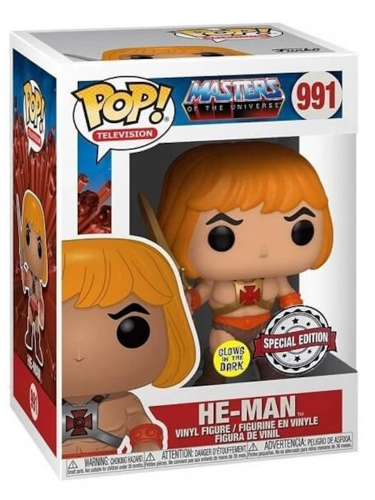 Funko Pop! Tees Filme: Die Meister des Universums - He-Man (M) - (Männlich) (L) Leuchtet im Dunkeln Sonderausgabe