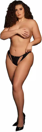 Le Désir Open Plus Size Γυναικείο Sexy Slip Αυτοκινήτου Μαύρο