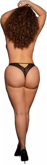 Le Désir Open Plus Size Γυναικείο Sexy Slip Αυτοκινήτου Μαύρο