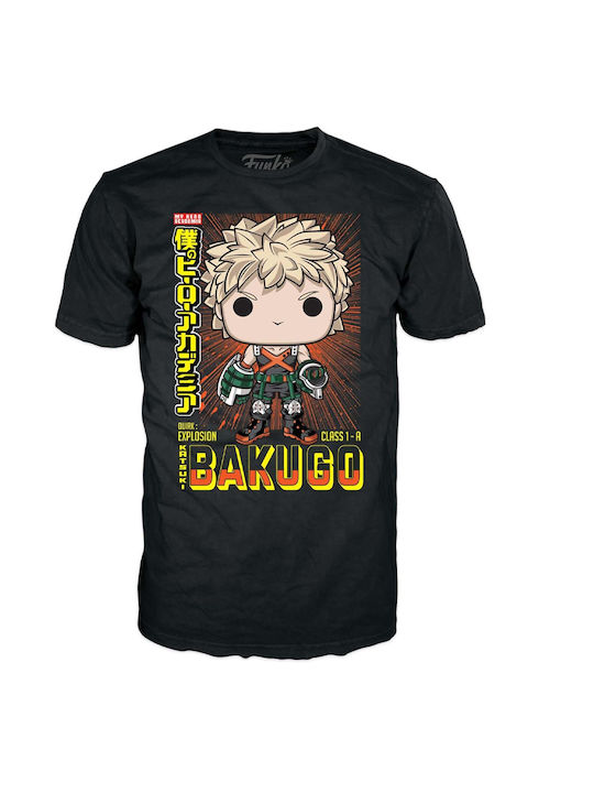 Pop! Animation: My Hero Academia - Tee Adult: Katsuki Bakugo Metallic Vinyl Figure and T-Shirt (M) Special Edition (Exclusive)