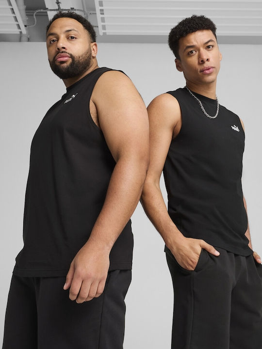 Essentials Sportliche Herrenbluse Schwarz